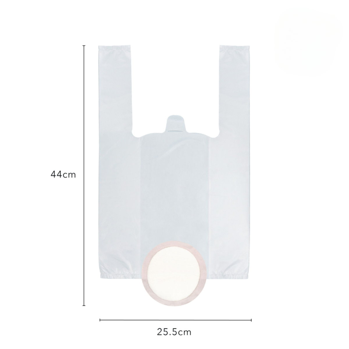Einwegtüten mit saugfähiger Einlage (5 Tüten)