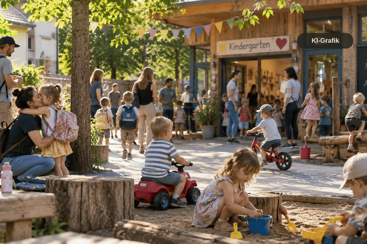 Kindergartenstart im Spätsommer: trocken unterwegs ohne Windel