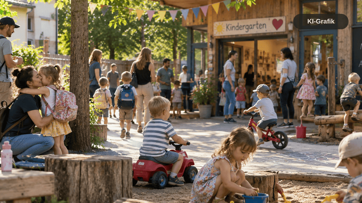 Kindergartenstart im Spätsommer: trocken unterwegs ohne Windel
