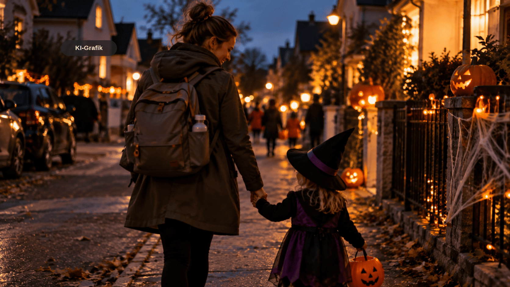 Halloween mit Kleinkind: Entspannter Abend trotz fehlender Toiletten