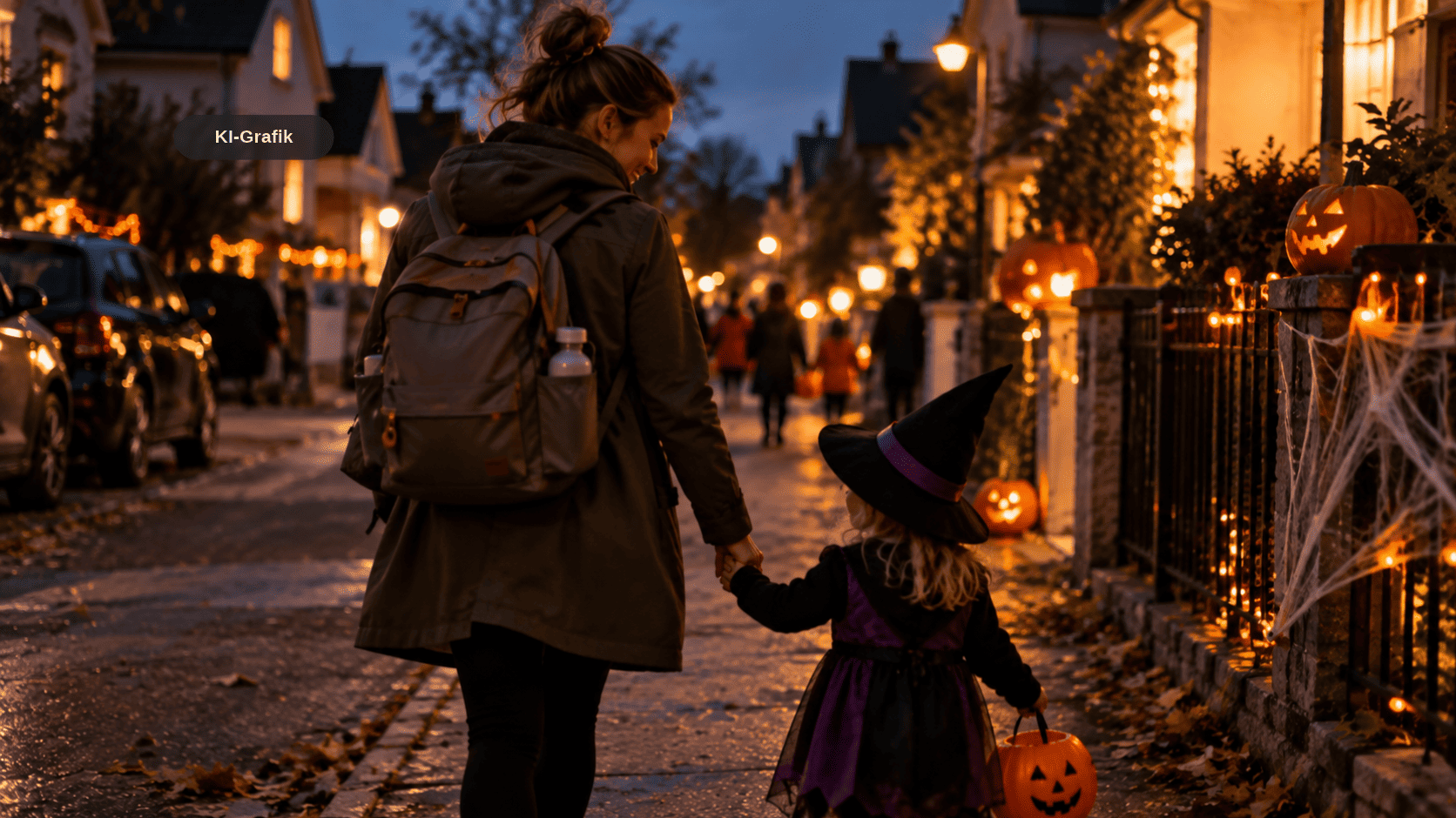 Halloween mit Kleinkind: Entspannter Abend trotz fehlender Toiletten