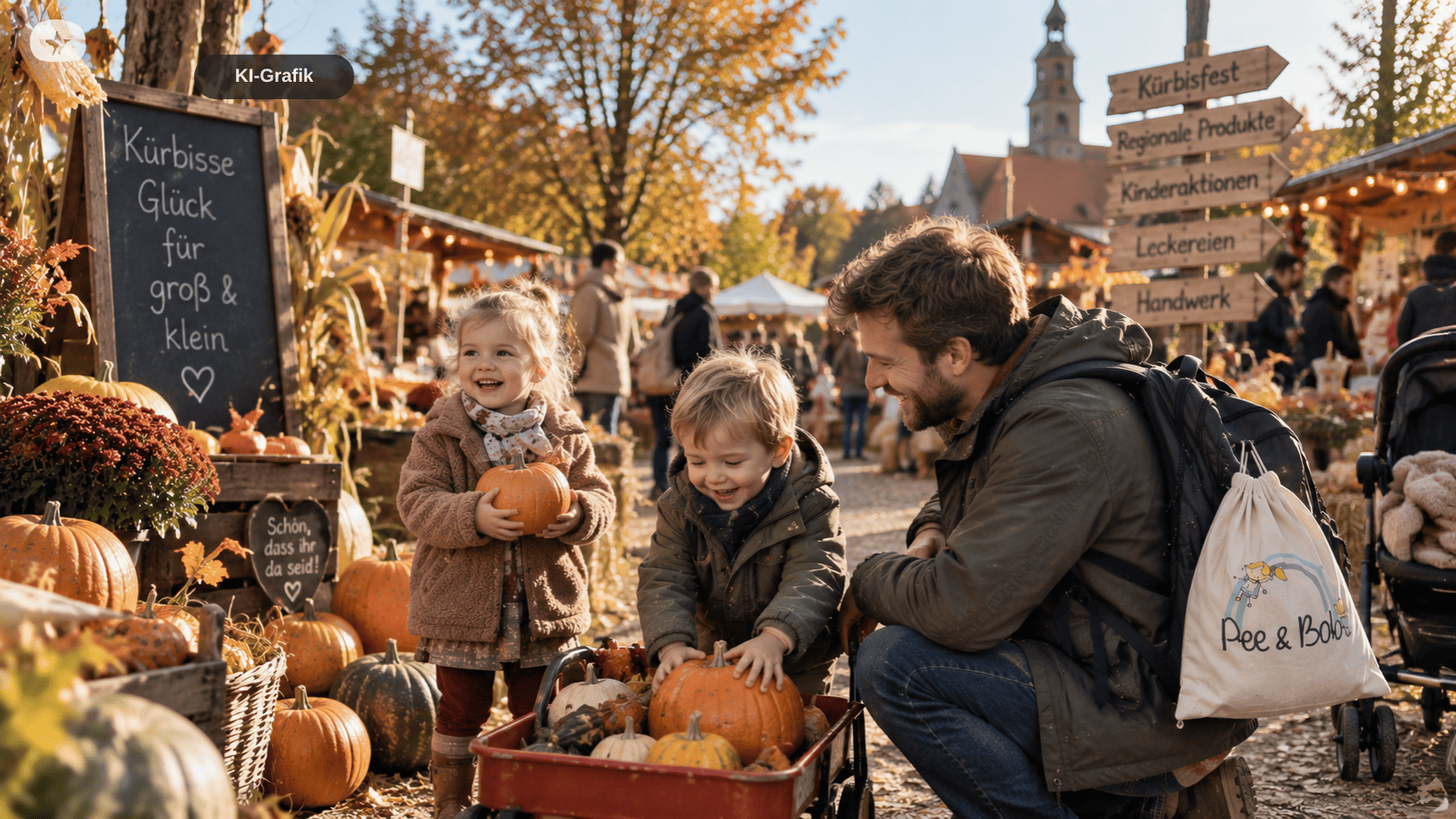 Herbstmärkte & Kürbisfeste mit Kleinkind: So klappt das Töpfchen unterwegs